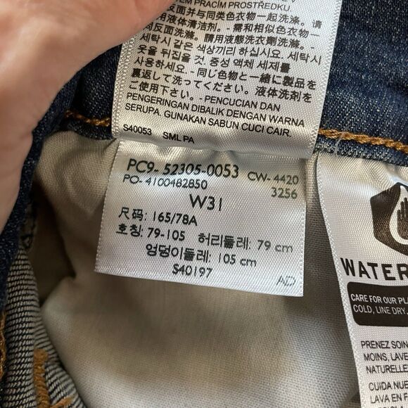 Levi's Wedgie Skinny Jeans Women’s 31 Blue Dark Wash Button Fly High Rise NEW - Picture 10 of 12